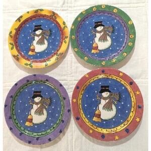 Sango Christmas Plates Sweet Shoppe Sue Zipkin Design 8" Plates